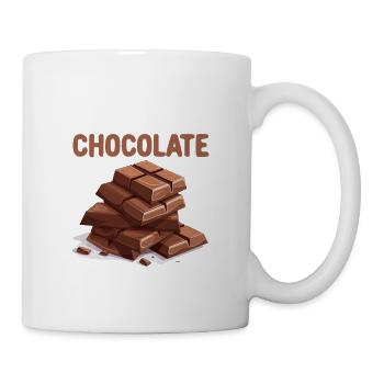 I Love You More Than Chocolate Funny Cute - Mug - white - Right