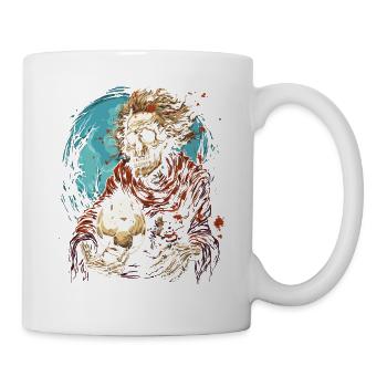 Grim Reaper and a Soccer Ball - Mug - white - Right