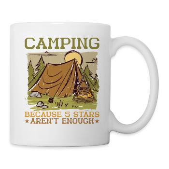 Camper, parce que 5 étoiles ne suffisent pas 3 - Mug blanc - blanc - Droite