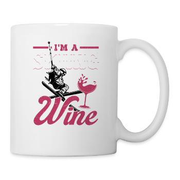 I'm A Skiing and Wine Woman Winter Sports Ski - Mug - white - Right