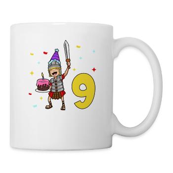 Avec Centurio - Anniversaire des enfants 9 ans - Mug blanc - blanc - Droite