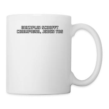 Fitness - La discipline crée des champions, tous les jours - Mug blanc - blanc - Droite