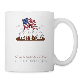 Drapeau américain Merci aux anciens combattants Fier vétéran - Mug blanc - blanc - Droite