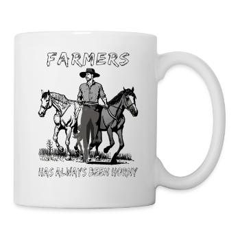 FARMER HAS ALWAYS BEEN HORNY - Tasse - Weiß - Rechts