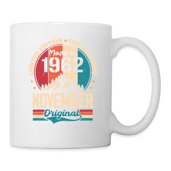 Novembre 1962 Millésime Vintage Anniversaire Rétro - Mug blanc - blanc - Droite