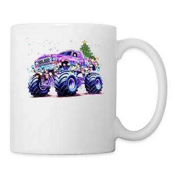 Monster Truck Lover Weihnachtsgrafik für Jungs, Ich - Tasse - Weiß - Rechts