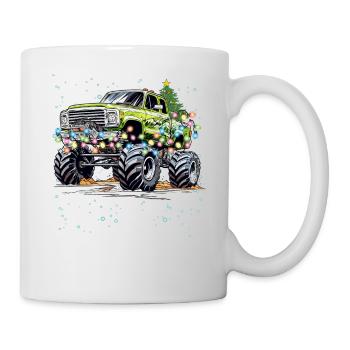Off-Road Christmas Monster Truck Xmas For Boys, Gi - Mug - white - Right