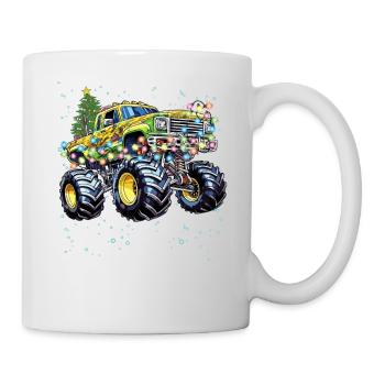 Monster Truck Racing, Cool Monster Truck Christmas - Mug - white - Right