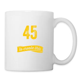 Drôle 45 ans blague 45e anniversaire gag fier - Mug blanc - blanc - Droite