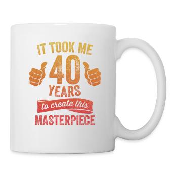Drôle 40 ans blague 40e anniversaire gag fier - Mug blanc - blanc - Droite