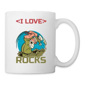I Love Banging Rocks 2 - Tasse - Weiß - Rechts