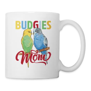 Budgie's Mom Parrot Owner Bird Avian - Mug - white - Right
