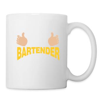 Barman Cadeau Emploi Serveur Barman - Mug blanc - blanc - Droite