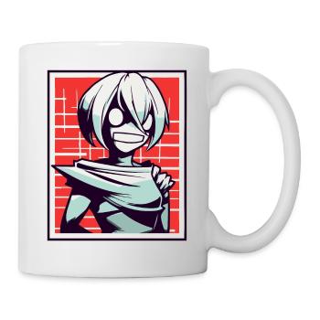 Style d’anime de dessin animé : Zombie Ghoul Girl - Mug blanc - blanc - Droite