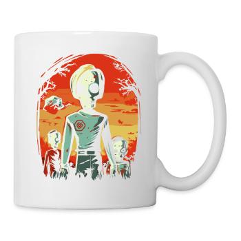 Dessin animé Anime Manga Zombie Goule Amis - Mug blanc - blanc - Droite