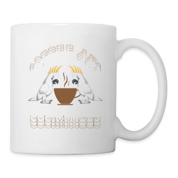 Coffee & Cockatiels Bird Avian Parrot Owner - Mug - white - Right