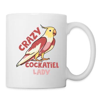 Crazy Cockatiel Lady Bird Avian Parrot Owner - Mug - white - Right