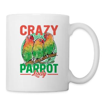 Crazy Parrot Lady Parrot Owner Bird Avian - Mug - white - Right