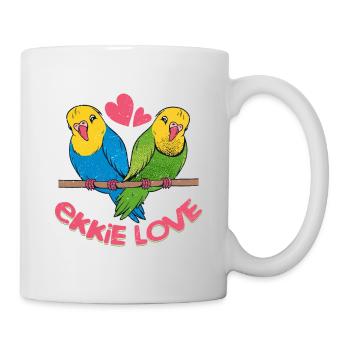 Ekkie Love Bird Avian Parrot Owner - Mug - white - Right