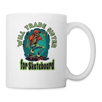 Skateboard Skater Ramp Skating Skating Funny - Mug - white - Right