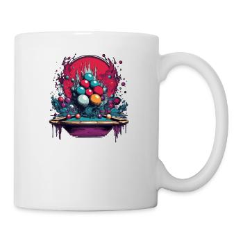 Snooker game Snooker table Snooker balls Vintage - Mug - white - Right