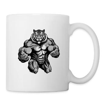 Gymnase d’entraînement Tiger Muscles - Mug blanc - blanc - Droite
