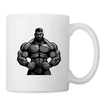 Homme Muscles Musculation - Mug blanc - blanc - Droite