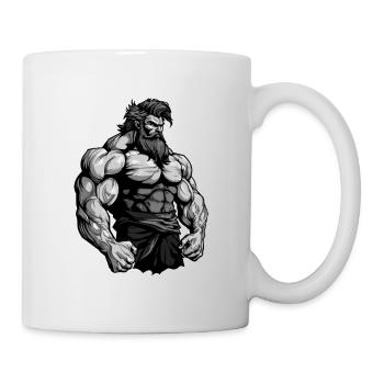 Bodybuilder Muscles Workout Gym - Mug - white - Right