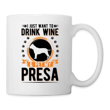 Presa Canario and Dogo Canario wine - Mug - white - Right