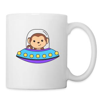 Singe UFO Univers Spatial - Mug blanc - blanc - Droite