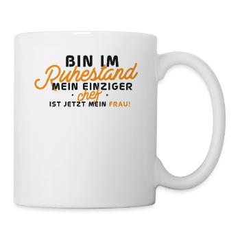 Retraite : c’est la femme qui patronne - Mug blanc - blanc - Droite