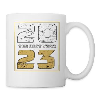 LA MEILLEURE ANNÉE 2023 - Mug blanc - blanc - Droite