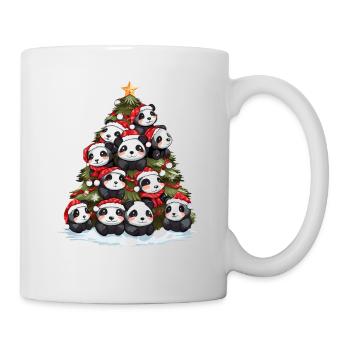 Panda de Noël sapin sapin - Mug blanc - blanc - Droite