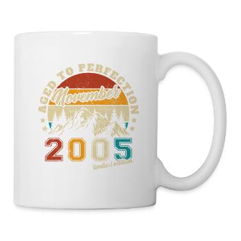 Vintage Birthday Gift Born in November 2005 - Mug - white - Right