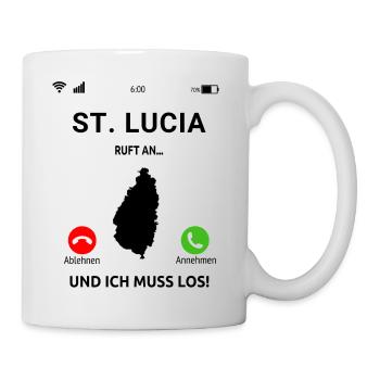 St. Lucia Karibik Insel Saint Lucia Urlaub Idee - Tasse - Weiß - Rechts