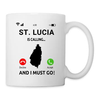 St. Lucia Karibik Insel Saint Lucia Urlaub Idee - Tasse - Weiß - Rechts
