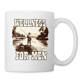 Angler gifts fishing t-shirt for hobby fishermen - Mug - white - Right