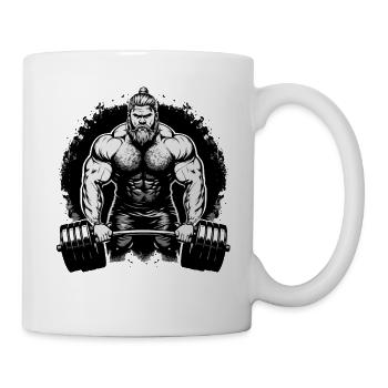 Viking Workouts Tenue Soulevé de terre Musculation - Mug blanc - blanc - Droite