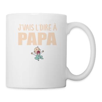 Papa - J'aime Mon Papa - Père Cadeau - Mug blanc - blanc - Droite