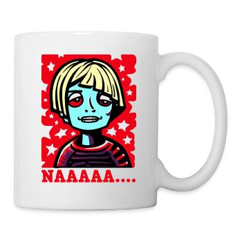 Manga Cartoon Anime Character: Stunned and No - Mug - white - Right