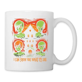 La maison hantée d’Halloween d’horreur - Mug blanc - blanc - Droite