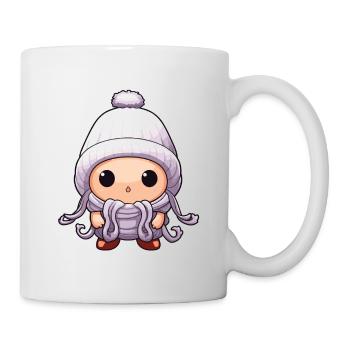 Octopus Winter Octopus Comic Cute - Mug - white - Right