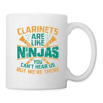 Clarinets Are Like Ninjas Marching Band Season - Mug - white - Right