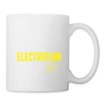 Elektriker Geschenk - Tasse - Weiß - Rechts