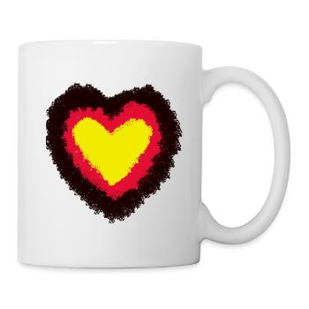 German Germany Countries Hearts Heart Gate Pride - Mug - white - Right