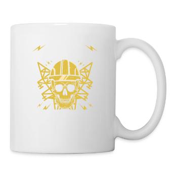 Elektriker Geschenk - Tasse - Weiß - Rechts