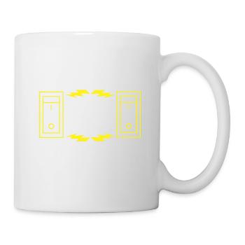 Elektriker Geschenk - Tasse - Weiß - Rechts
