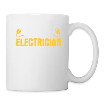 Elektriker Geschenk - Tasse - Weiß - Rechts