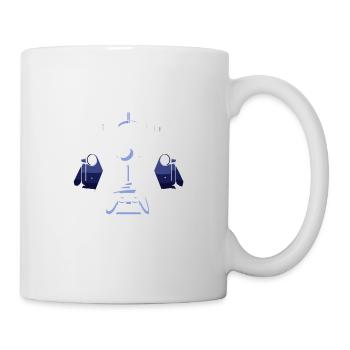 Noobs aufgepasst, Profis sind da - Tasse - Weiß - Rechts