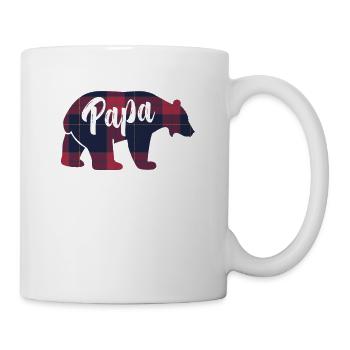 Papa Ours Idée Cadeau Assortis Pour La Famille - Mug blanc - blanc - Droite